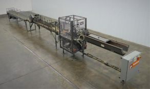 Pearson BE60 6-Pack Beverage Carrier Erector with Twin Lane Conveyor