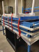 Lot of Blue and White Tables