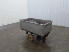 Stainless Steel Industrial Meat Trolly on Casters