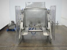 Material Transport LEO Stainless Steel Hydraulic Tote Dumper 4,000 Pounds
