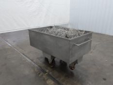Stainless Steel Industrial Meat Trolly on Casters
