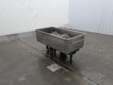 Stainless Steel Industrial Meat Trolly on Casters