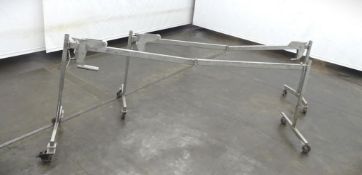 Lot of Two Stainless Steel Frames with Casters