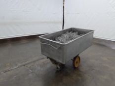 Stainless Steal Industrial Meat Trolly on Casters