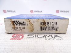 NEW MARTIN SPROCKET & GEAR INC 50BS18 1 3/16 SPROCKET - LOT OF 10
