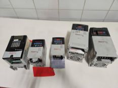 Lot of 5 Allen-Bradley PowerFlex 40 & PowerFlex 70 AC Drive