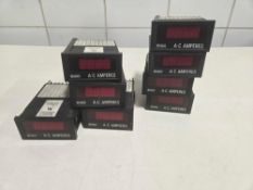 Lot of 8 Crompton AC Ammeters