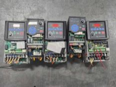 Lot of 5 Allen-Bradley PowerFlex AC Drives