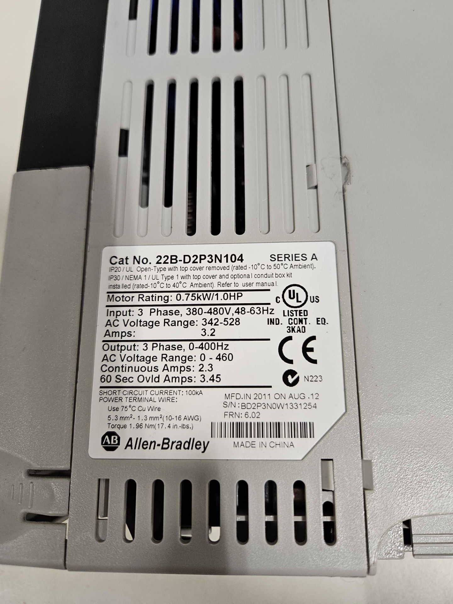 Lot of 6 Allen-Bradley PowerFlex 525 & PowerFlex 40 AC Drive - Image 6 of 11
