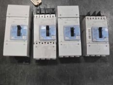 Lot of 4 Bticino Megatiker T7374A/C125 Moulded-Case Circuit Breakers