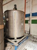 1000 Gallon Agitated Single Wall Mixing Tank