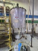 700 Gallon Stainless Steel Single Wall Tank with Agitation