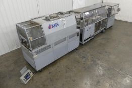 KHS PTS-1000 Double Stacker and SW-35 Tray Bundler