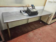 8 ft Stainless Steel Prep Table