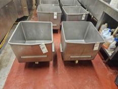 (2) Stainless Steel Carts