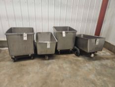 (4) Stainless Steel Carts
