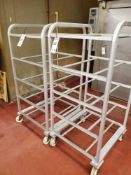 (2) Aluminum Racks on Casters