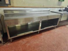 8 ft Stainless Steel Prep Cabinet
