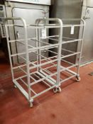 (2) Aluminum Racks on Casters
