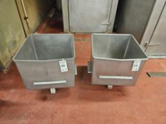 (2) Stainless Steel Carts