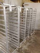 (4) Aluminum Racks on Casters