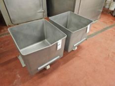 (2) Stainless Steel Carts