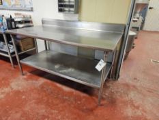 6 ft Stainless Steel Prep Table