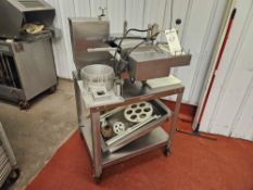 Patty-O-Matic Burger Press w/ Stainless Steel Cart