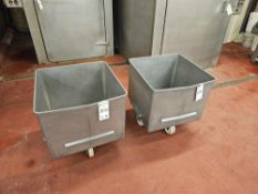 (2) Stainless Steel Carts