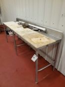 Prep Table with Backsplash