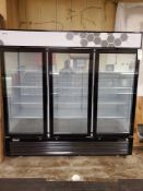 Migali C-72FM-HC 3-Glass Door Merchandiser Freezer