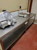 10 ft Stainless Steel Prep Table
