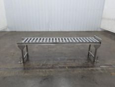 96 Inch Long By 18 Inch Wide Gravity Roller Conveyor