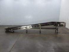 Cretors FTHC-C15104-1 Stainless Steel Blue Belt Incline Conveyor 14