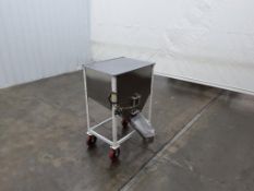 80 Gallon Stainless Steel Hopper With Pneumatic Slide Gate Discharge