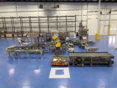 6 Lane Liquid Stickpack Machine with Cartoner & Robotic Case Erector, Packer, & Palletizer