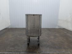 150 Gallon Stainless Steel Single Wall Tank on Casters