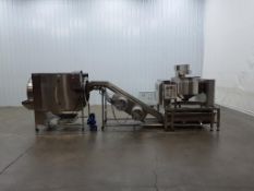 Popcorn Popping and Seasoning Line with Conveyor and Transformer