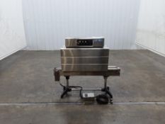 Stainless Steel Shrink Sleeve Heat Tunnel with Table Top Conveyor