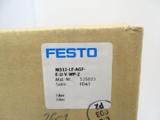 New Festo MS12-LF-AGF-E-U-V-WP-Z Filter