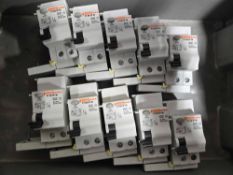Lot of 10 Lovato P1 RA 2P 40 Residual Current Circuit Breakers