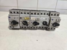 Lot of 5 Allen-Bradley 140M-C2E Motor Protection Circuit Breakers