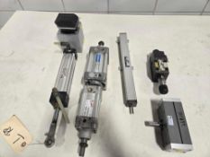 Lot of Pneumatic Cylinders and Related Components