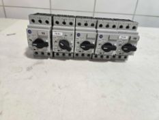 Lot of 5 Allen-Bradley 140M-C2E Motor Protection Circuit Breakers