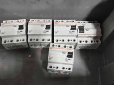 Lot of 5 Lovato P1 RC Residual Current Circuit Breakers