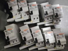 Lot of 10 Lovato P1 RA 2P 40 Residual Current Circuit Breakers