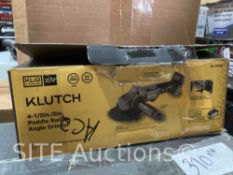 Klutch 4-1/2in./5in. Paddle Switch Angle Grinder