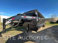 2024 HD Trailer Mfg. Gooseneck T/A Cattle Trailer