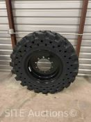 QTY of 4 Unused Telehandler Wheel + Tire Set