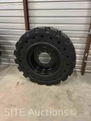 QTY of 4 Unused Telehandler Wheel + Tire Set
